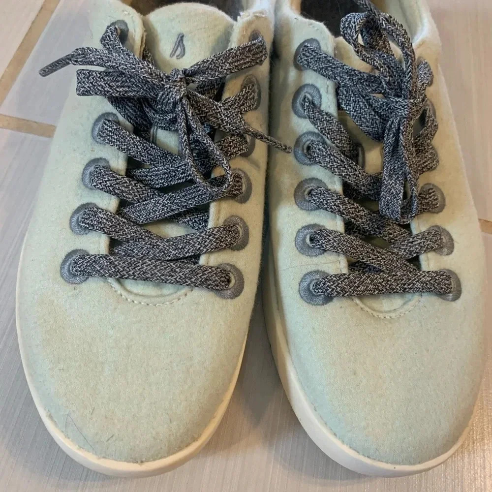 Allbirds Wool Piper Lichen Running Shoes Light Green Training Sneakers 9 - Picture 10 of 13